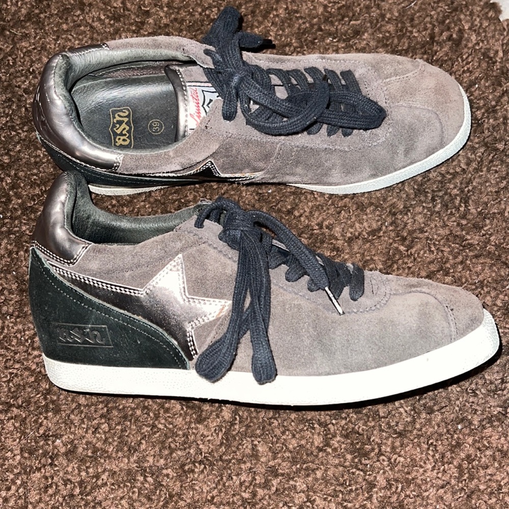 Ash Guepard Wedge Sneakers  Suede Size 39